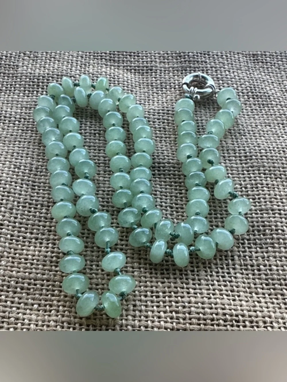 Necklace Elegant Green Aventurine Beaded Necklace New